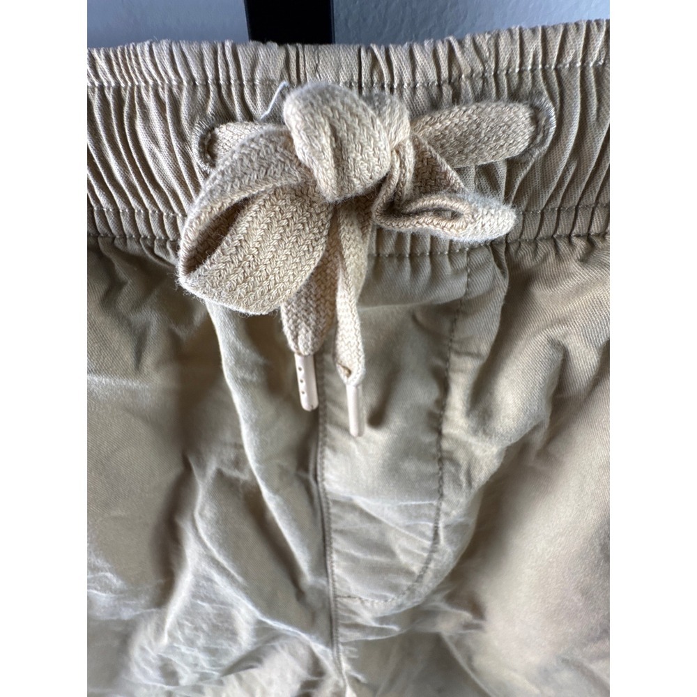 Gap Pull On Shorts Womens Small Tan Elastic Waist Drawstring Twill Khaki Beige - Picture 5 of 9